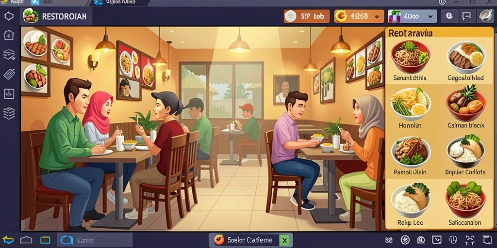 Tampilan awal permainan yang menarik.
