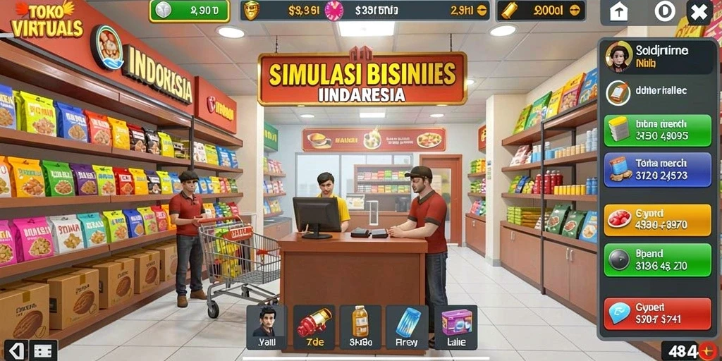 Tampilan awal permainan yang menarik dan user-friendly.