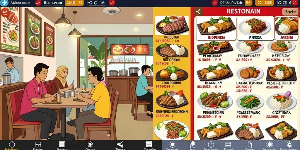 Tampilan antarmuka permainan yang intuitif.