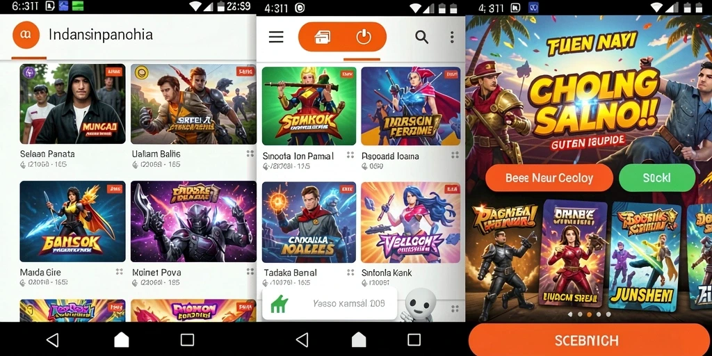 Screenshot menunjukkan grafik permainan yang menawan.