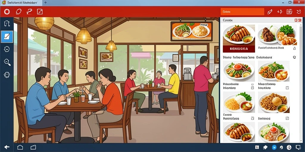 Tampilan awal yang menarik dan penuh warna.