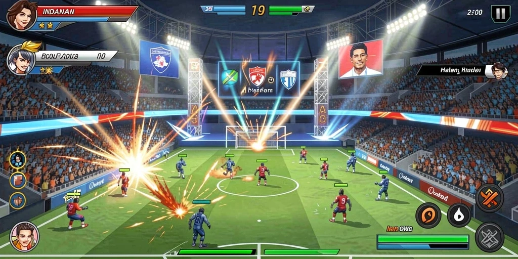 Screenshot menampilkan karakter utama siap beraksi.